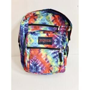 JanSport Tie-Dye JS0A47JK Big Student Backpack Colorful Laptop Bottle Pocket 70s